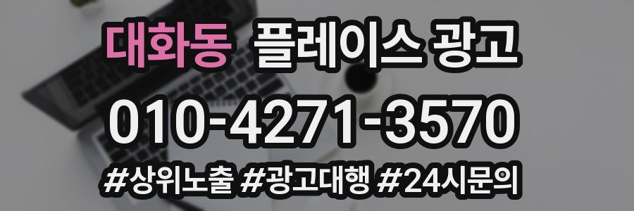 대화동 플레이스 광고