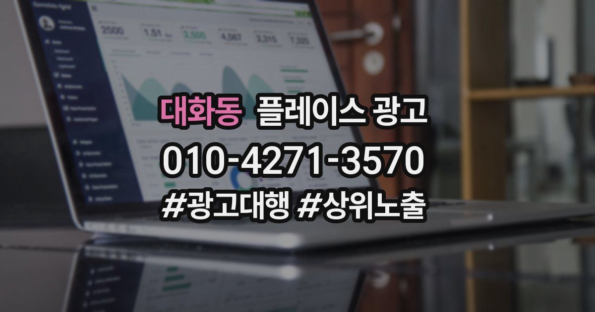 대화동 플레이스 광고