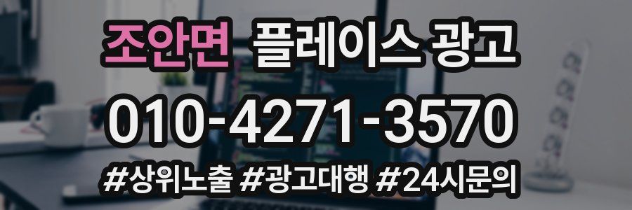 조안면 플레이스 광고