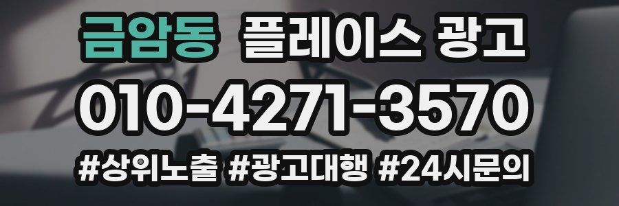 금암동 플레이스 광고