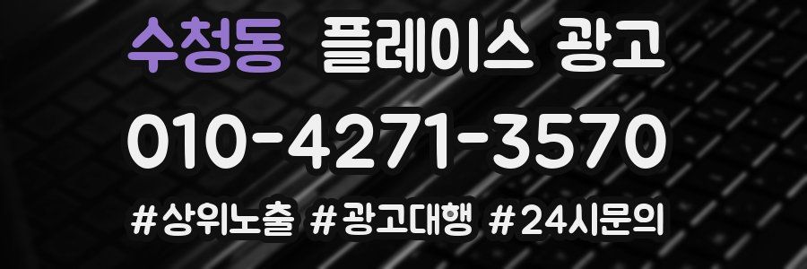 수청동 플레이스 광고