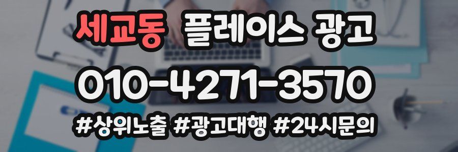 세교동 플레이스 광고