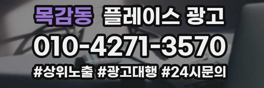 목감동 플레이스 광고