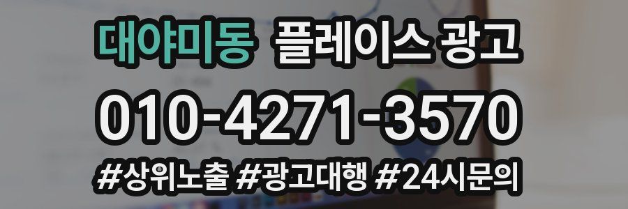 대야미동 플레이스 광고