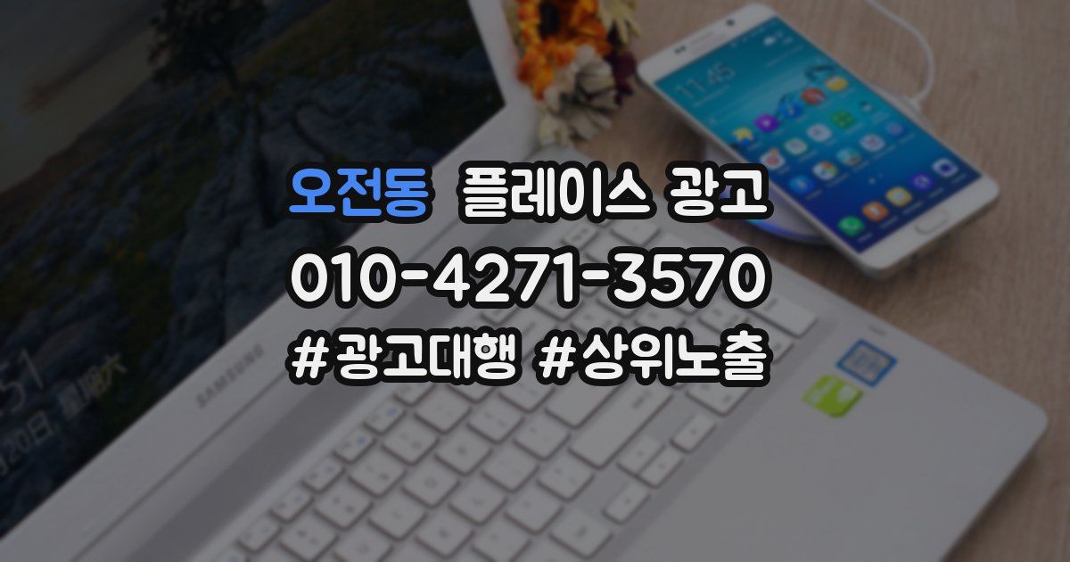 오전동 플레이스 광고