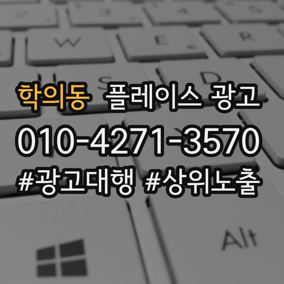 학의동 플레이스 광고