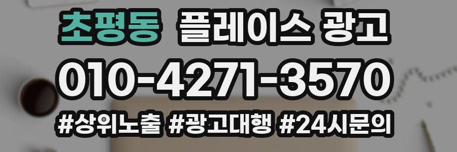 초평동 플레이스 광고