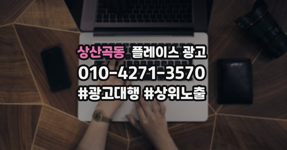 상산곡동 플레이스 광고