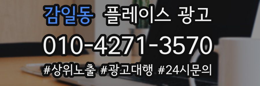 감일동 플레이스 광고