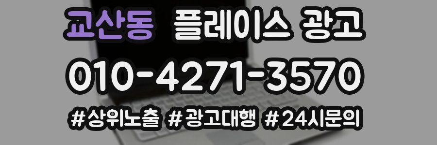 교산동 플레이스 광고
