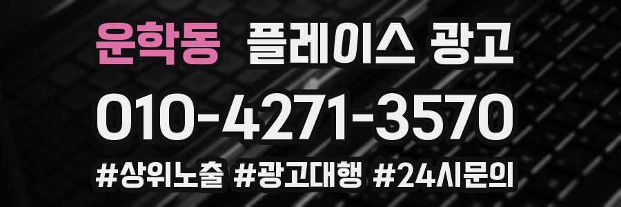 운학동 플레이스 광고