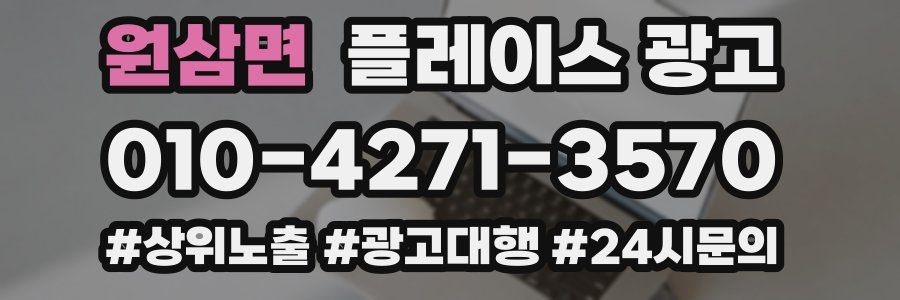 원삼면 플레이스 광고