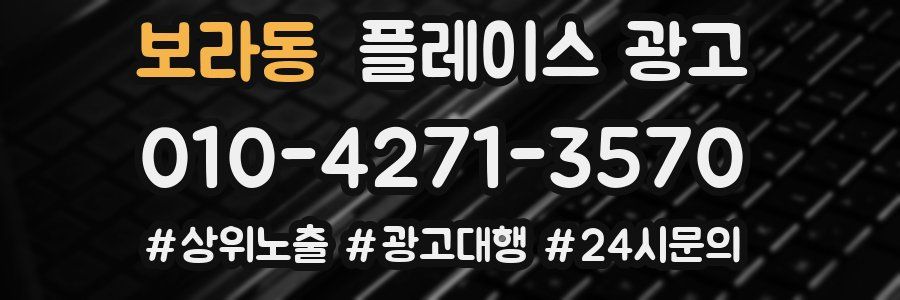 보라동 플레이스 광고