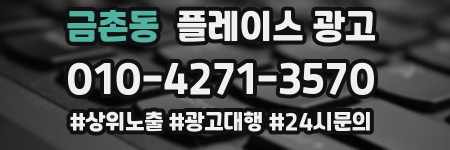 금촌동 플레이스 광고