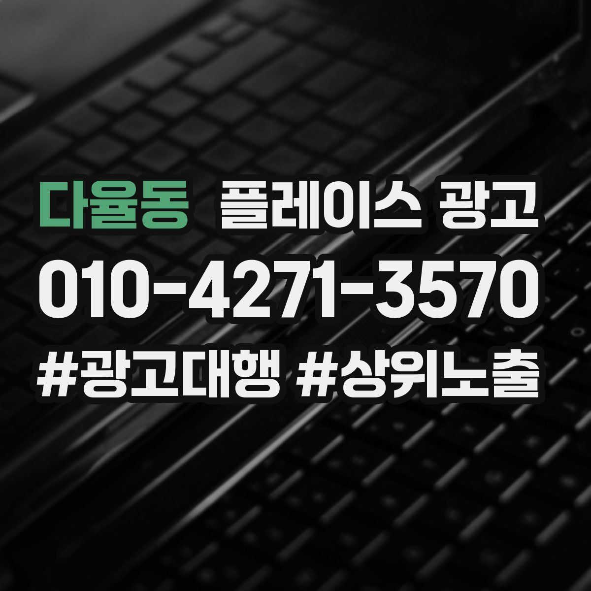 다율동 플레이스 광고