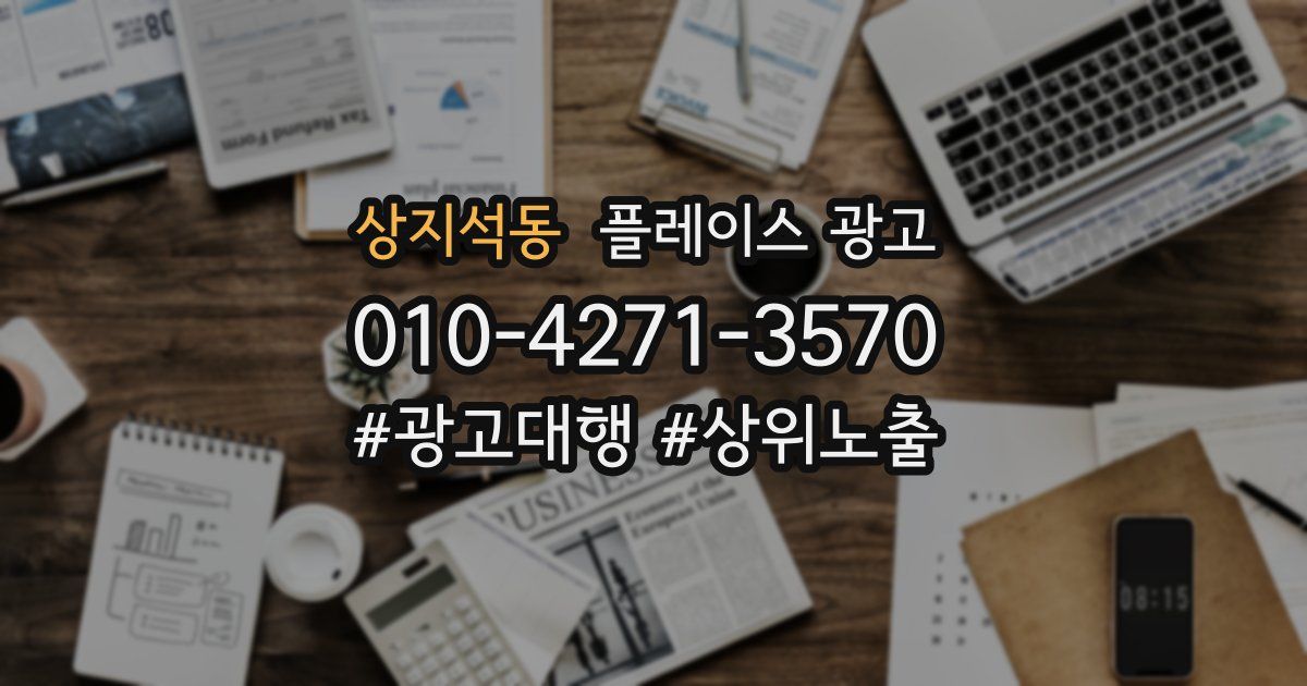 상지석동 플레이스 광고