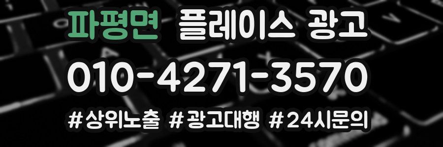 파평면 플레이스 광고