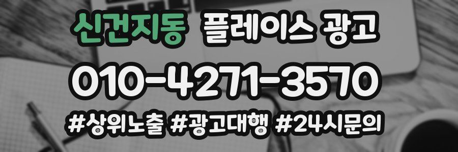 신건지동 플레이스 광고