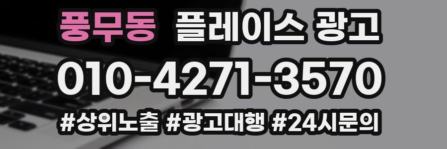 풍무동 플레이스 광고