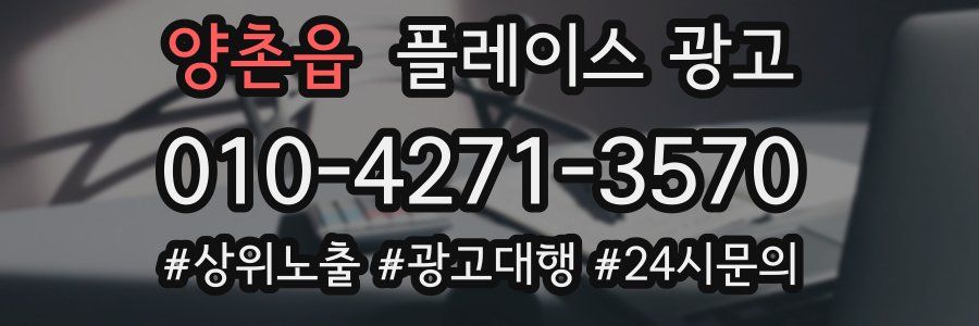 양촌읍 플레이스 광고
