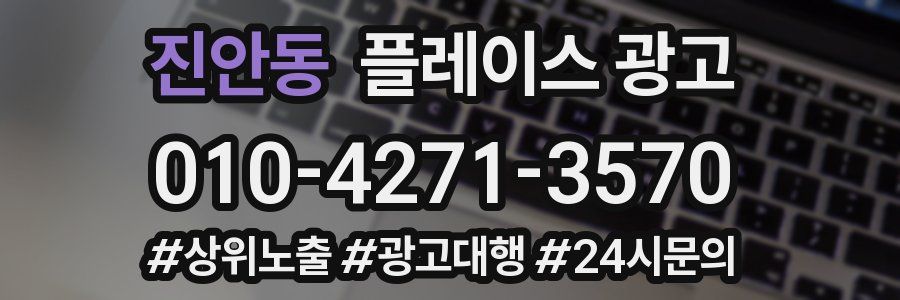 진안동 플레이스 광고
