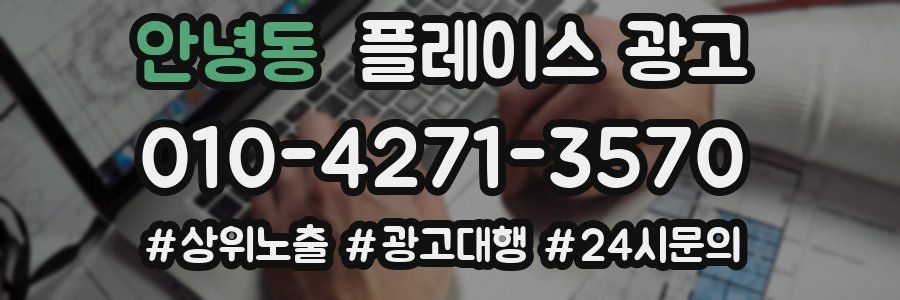 안녕동 플레이스 광고