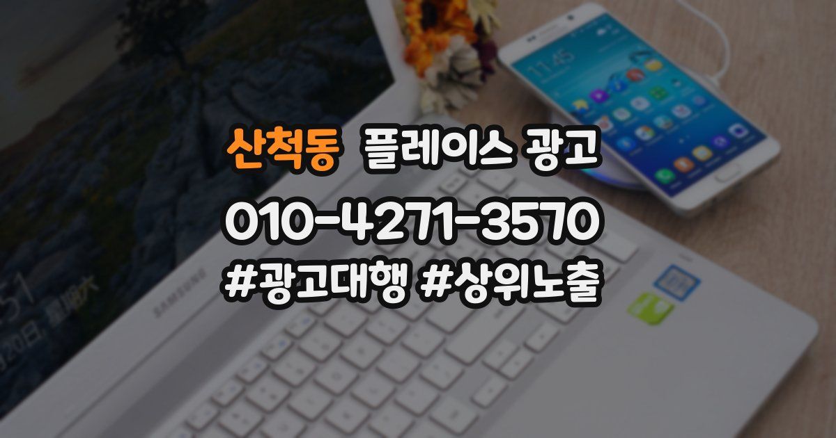산척동 플레이스 광고