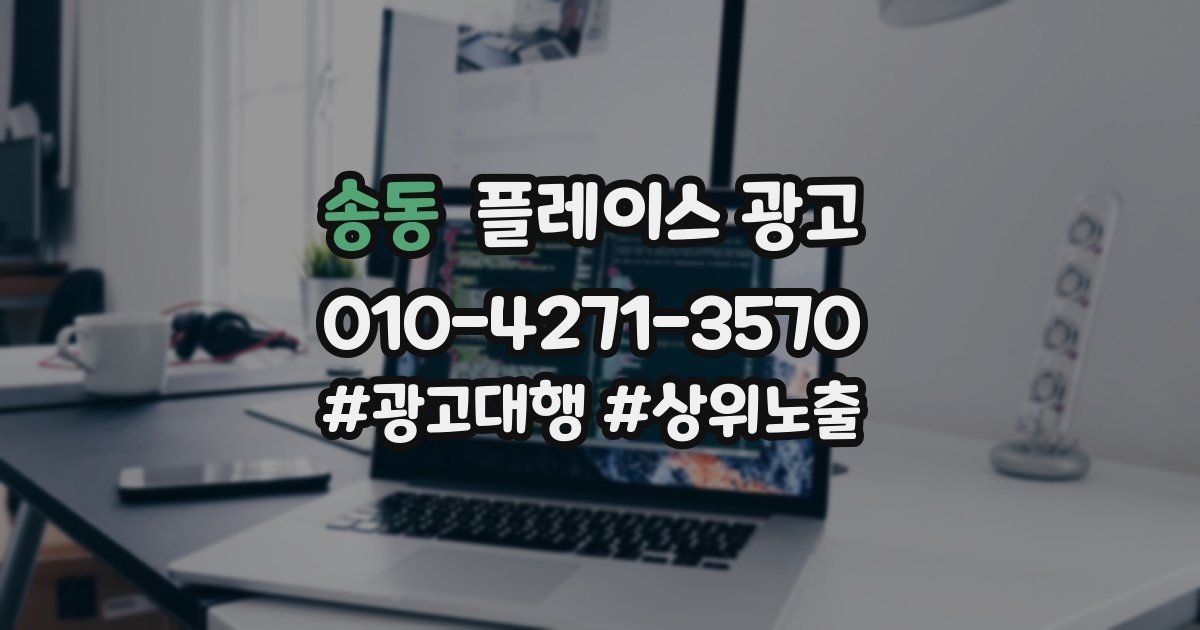 송동 플레이스 광고