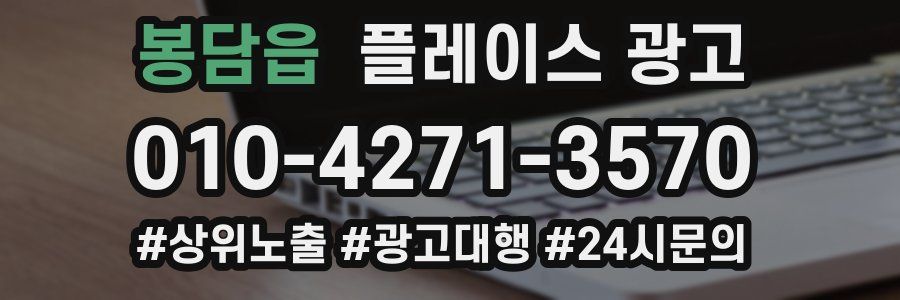 봉담읍 플레이스 광고