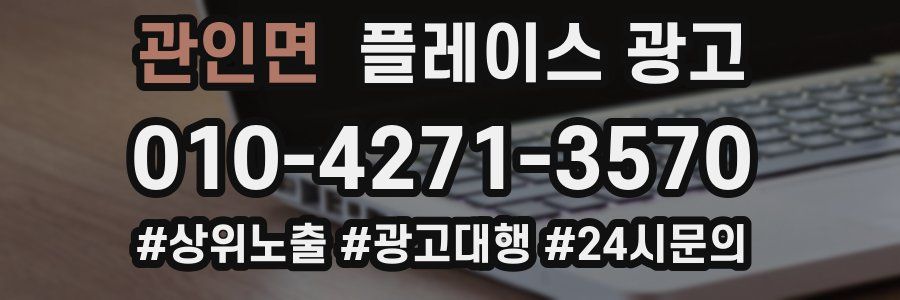 관인면 플레이스 광고