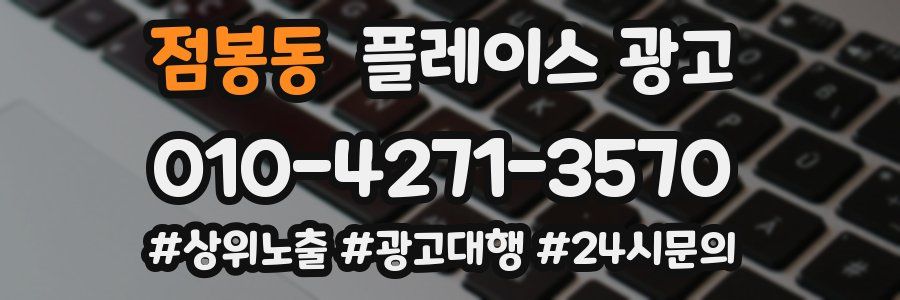 점봉동 플레이스 광고