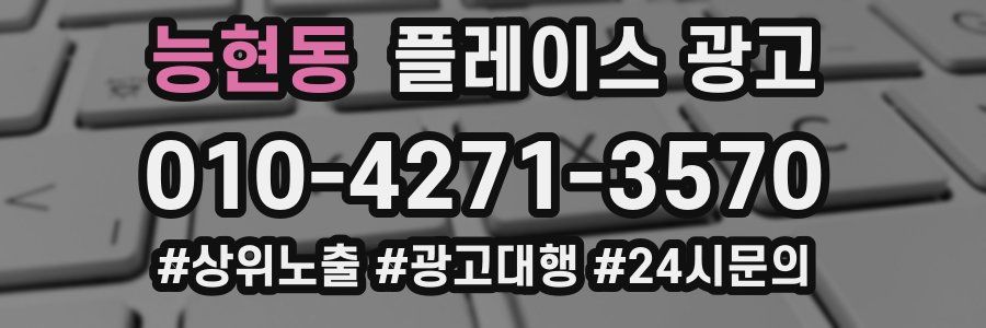 능현동 플레이스 광고