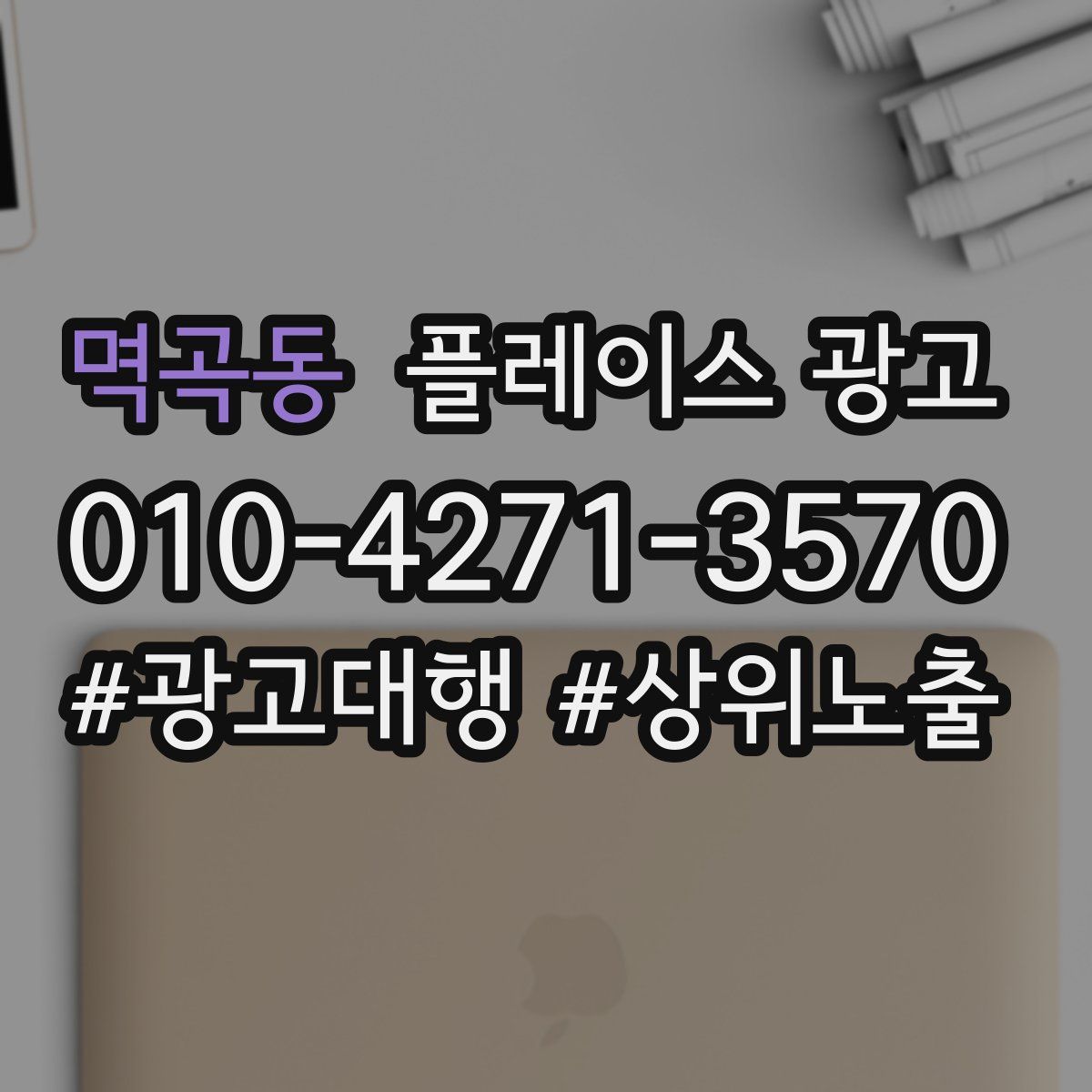 멱곡동 플레이스 광고