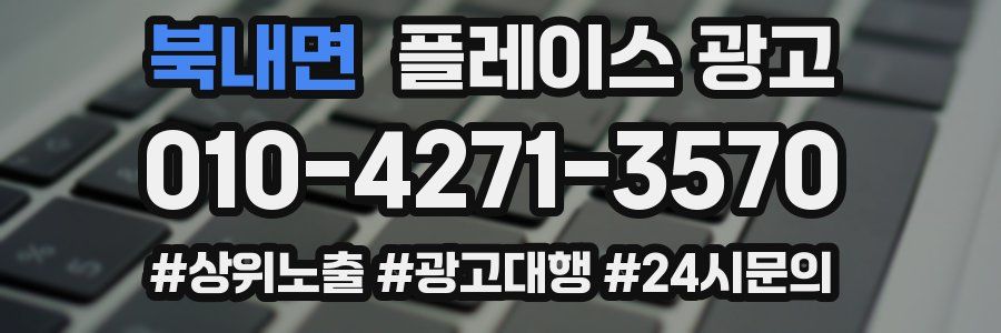 북내면 플레이스 광고