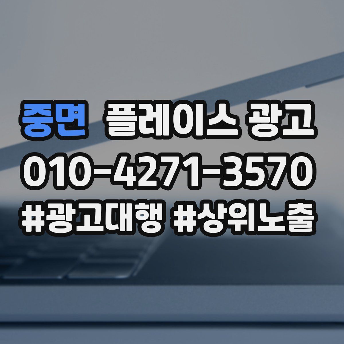 중면 플레이스 광고