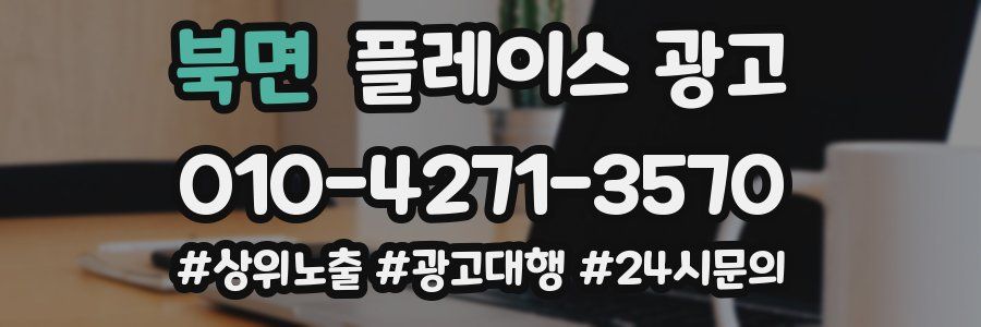 북면 플레이스 광고