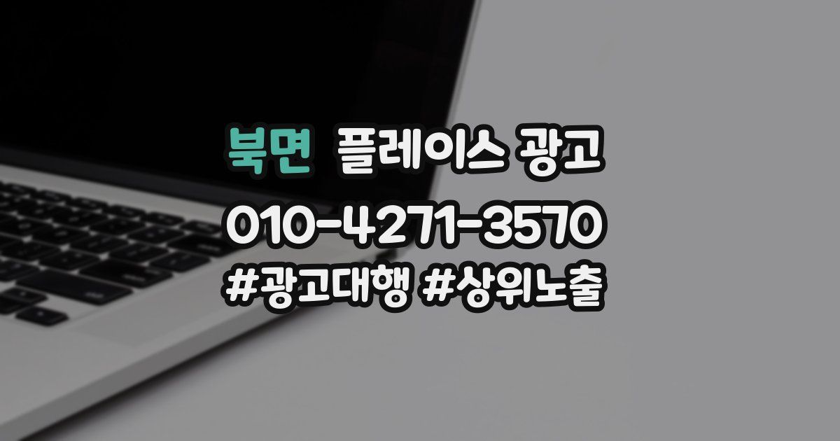 북면 플레이스 광고