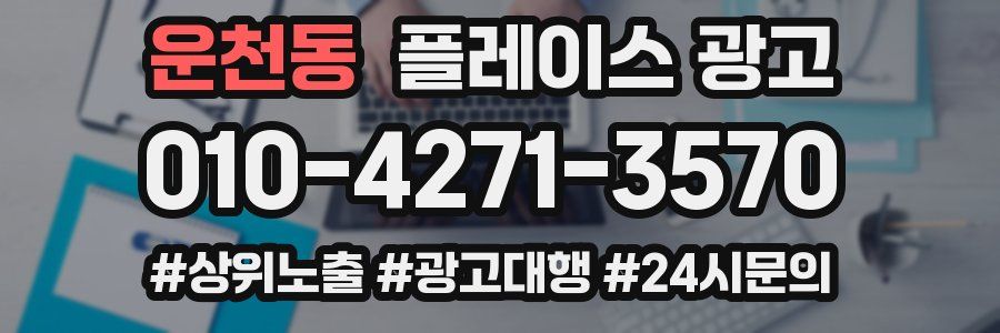 운천동 플레이스 광고