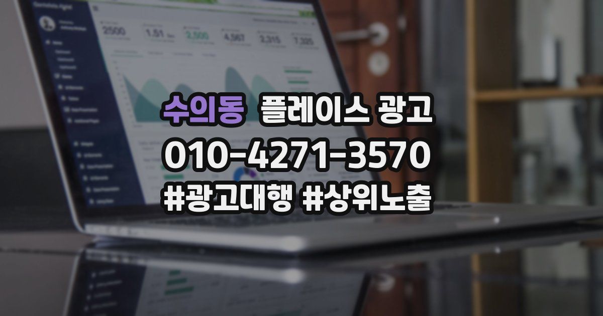 수의동 플레이스 광고