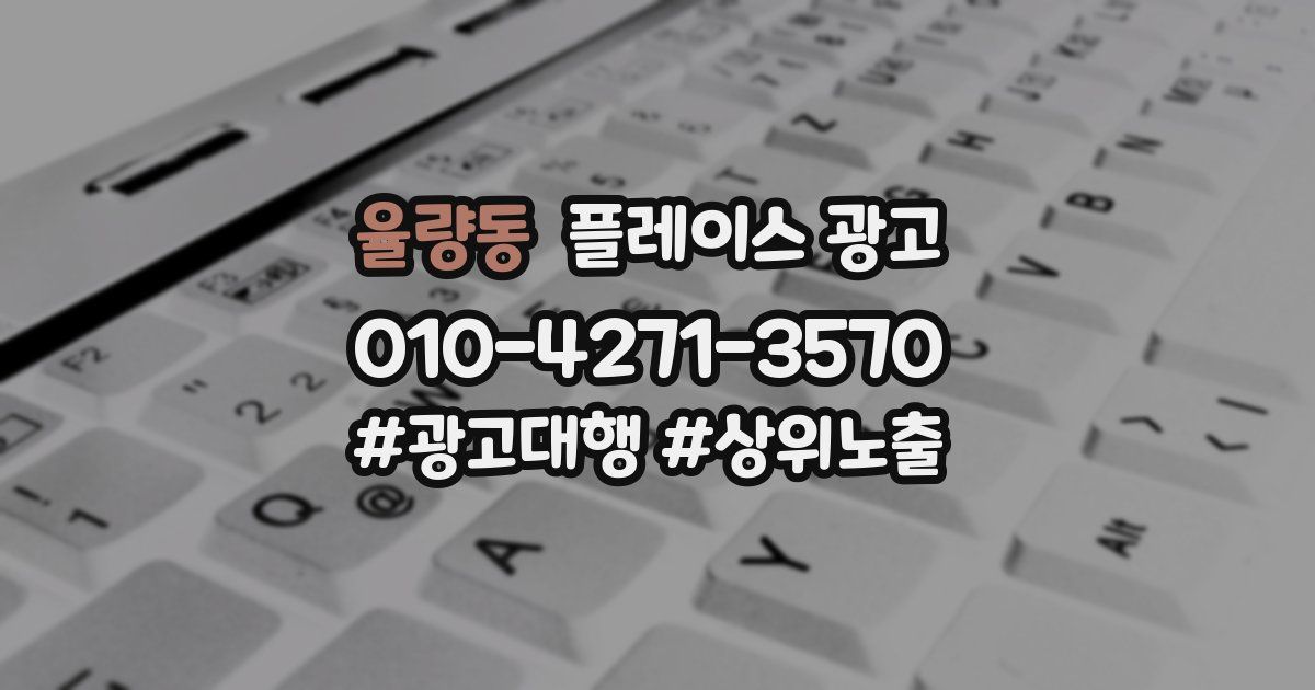 율량동 플레이스 광고