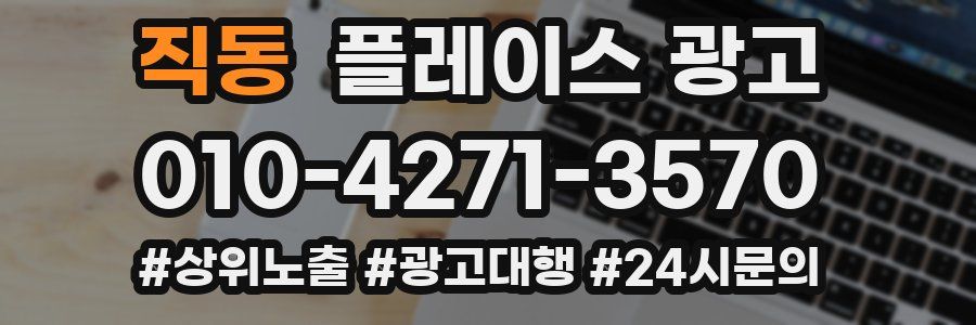 직동 플레이스 광고