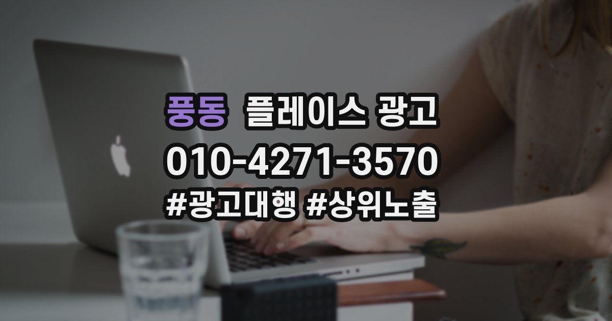 풍동 플레이스 광고