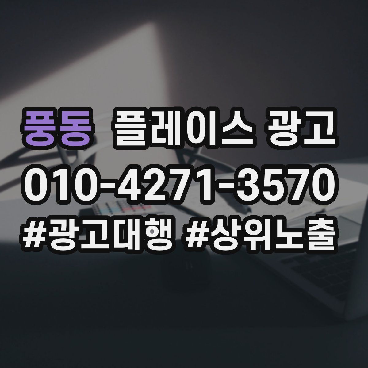 풍동 플레이스 광고