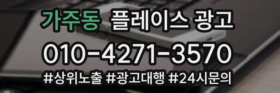 가주동 플레이스 광고