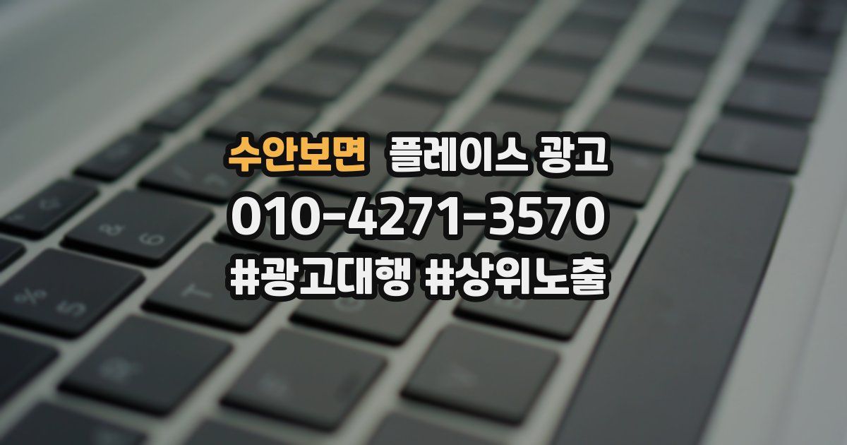 수안보면 플레이스 광고