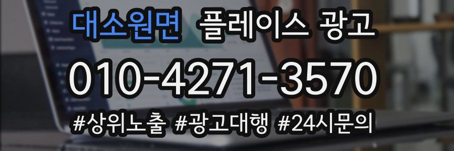 대소원면 플레이스 광고