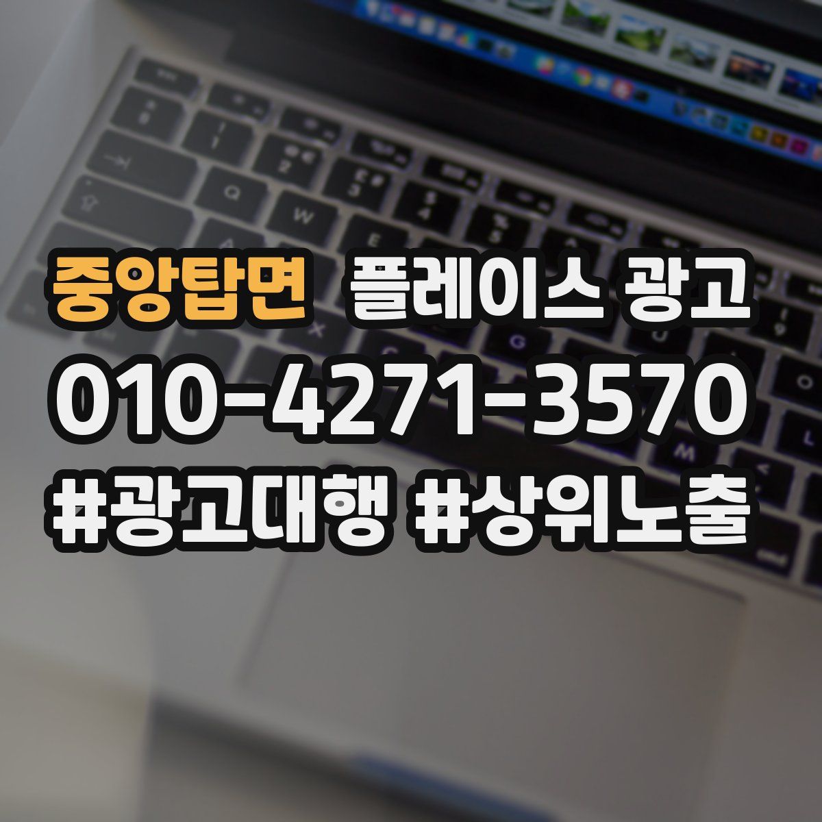 중앙탑면 플레이스 광고