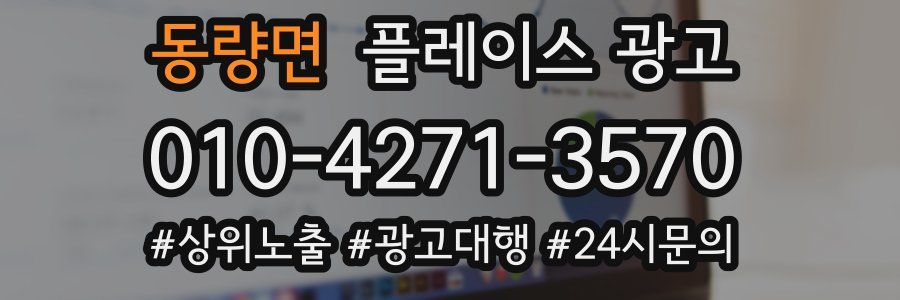 동량면 플레이스 광고