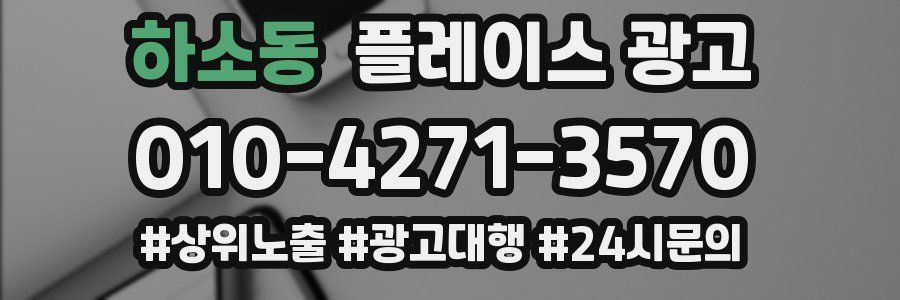 하소동 플레이스 광고