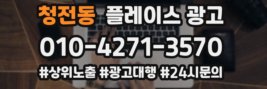 청전동 플레이스 광고